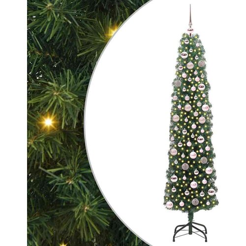 vidaXL Umestno božično drevo Zelena 180 cm PVC in Jeklo in Plastika Cene