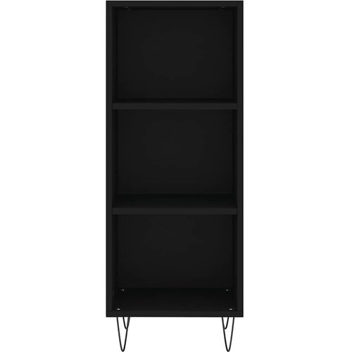  Komoda crna 34,5 x 32,5 x 90 cm od konstruiranog drva Slike