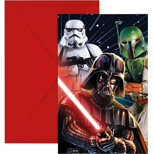 Procos Set od 6 pozivnica za Star Wars zabavu Cene