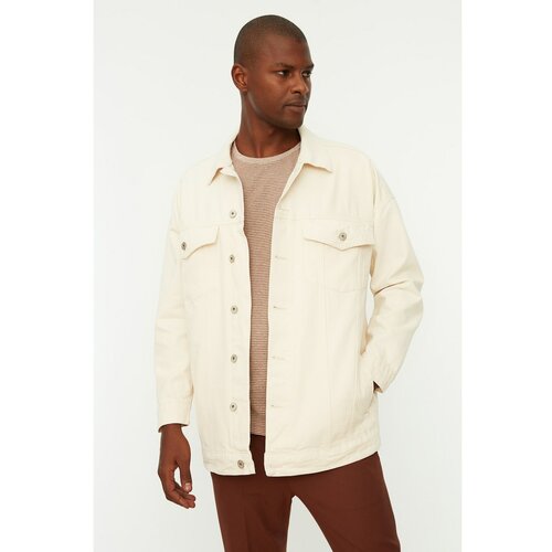 Trendyol Ecru Men's Oversize Jacket Cene