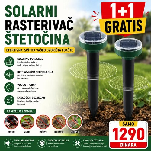  Solarni rasterivač &scaron;tetočina za bezbrižno dvori&scaron;te 1+1 set Cene