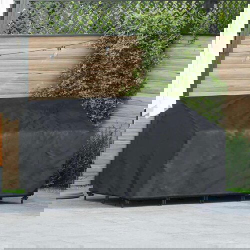  Pokrivač za vrtnu klupu Crna 160 x 100 x 61 / 89 cm 600D tkanina Slike
