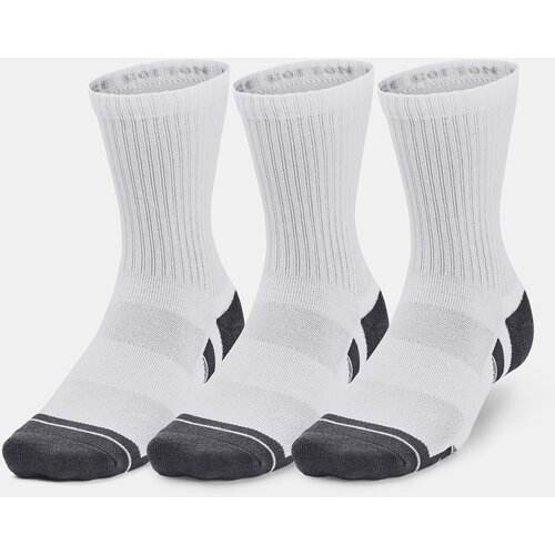 Under Armour Socks UA Performance Cotton 3p Mid-WHT - Unisex Slike
