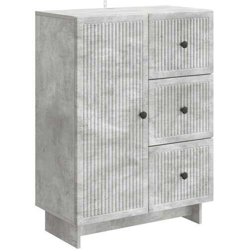 vidaXL Strani &scaron;al Betonsko siva 66 x 34,5 x 90 cm Inženirski les, (5000217626) Cene