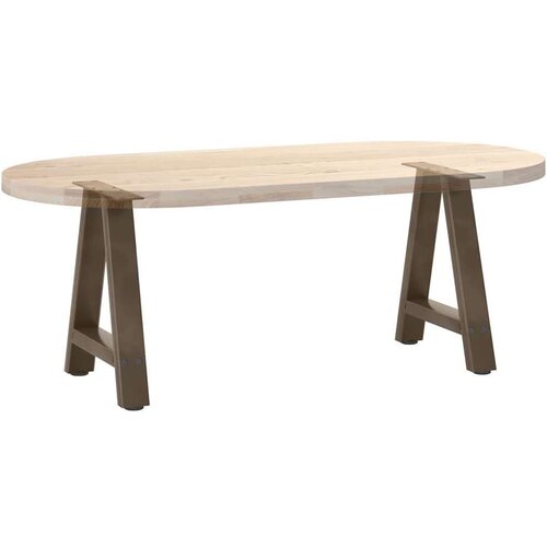  Noge za klub stolić A-oblika 2 kom 50 x (42-43) cm čelik - Prirodna 50 x (42-43) cm 1 Slike