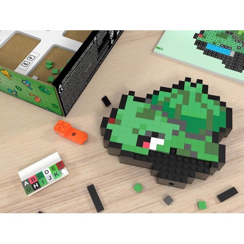 Mattel MEGA Pok&amp;eacute;mon Bulbasaur 15cm Pixel Art RETRO 374ele ZA6177 Slike