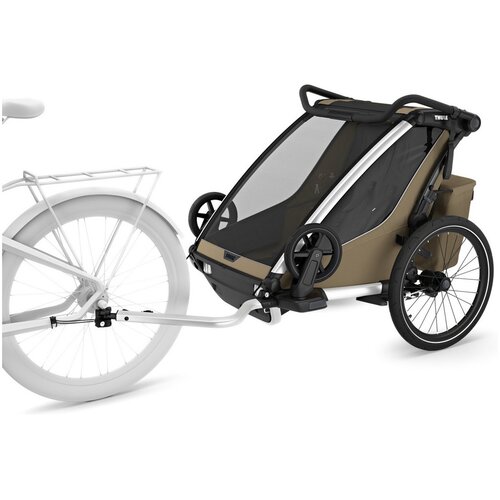 Thule &amp;scaron;portni voziček kolesarski double Chariot Cross 2 faded khaki Slike