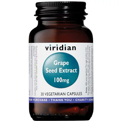 Viridian Nutrition Izvleček grozdnih pešk, 100mg (90 kapsul)