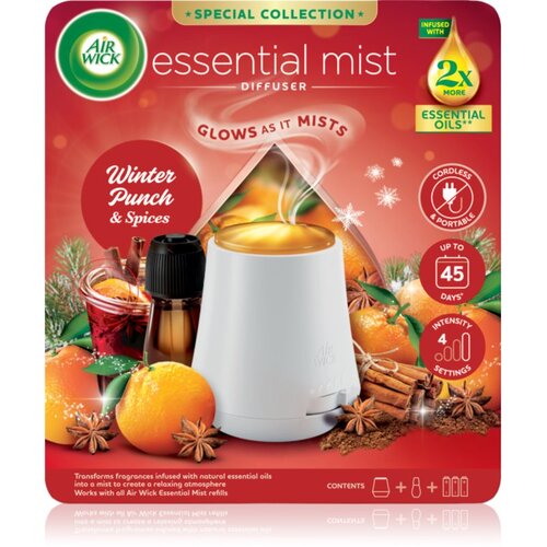 Air Wick Essential Mist Winter Punch & Spices aroma difuzor s polnilom + baterija 20 ml Cene