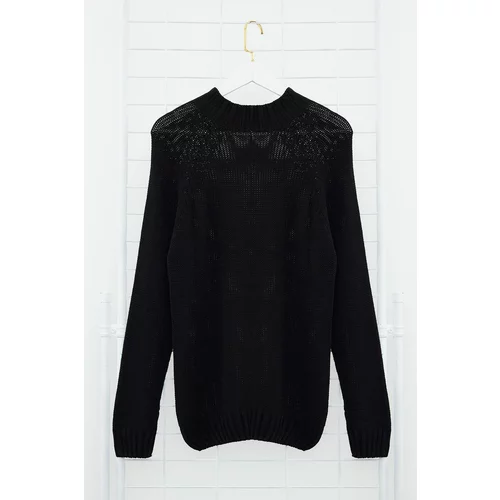 Trendyol Black Men&#39;s Slim Fit Turtleneck Half Turtleneck Raglan Sleeve Seamless Basic Knitwear Sweater