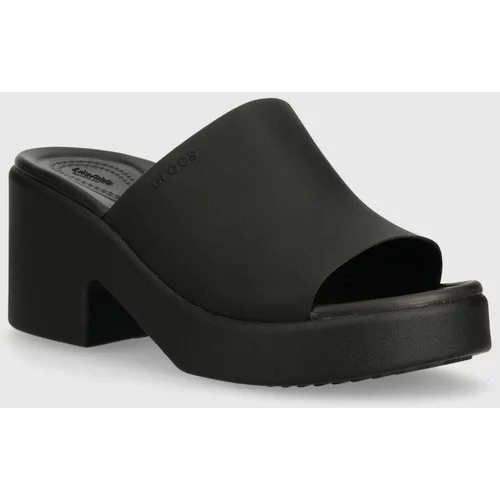 Crocs Natikače Brooklyn Slide Heel za žene, boja: crna, s debelom potpeticom, 209408
