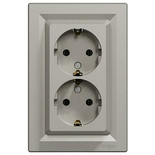 Schneider Electric Asfora Utičnica dvostruka (Bronca, Plastika, Podžbukna montaža, 16 A) Slike