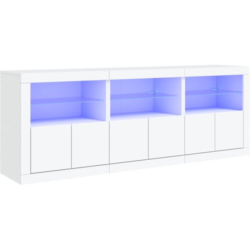 Maison Chic Komoda - Predalnik z LED diodami bela 181,5x37x67 cm, (21716958) Cene