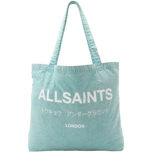 AllSaints Shopper torba 'UNDERGROUND ACI' svijetloplava / bijela