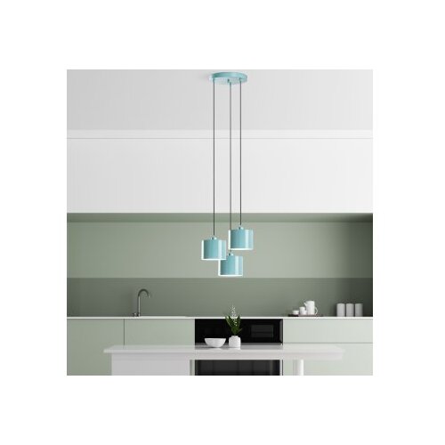 Opviq duz - 195Turquoise - 3 turquoise chandelier Slike