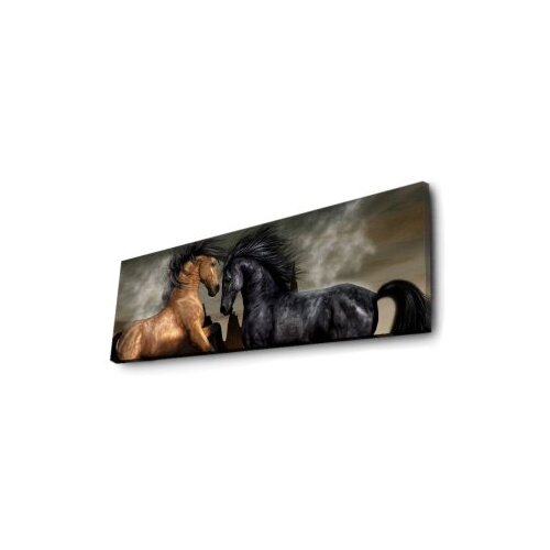 Wallity Slika na platnu sa LED osvetljenjem 30x90cm Slike