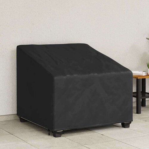 VidaXL Pokrov za vrtn stol Črna 90 x 90 x 50 / 75 cm 600D tkanina Slike