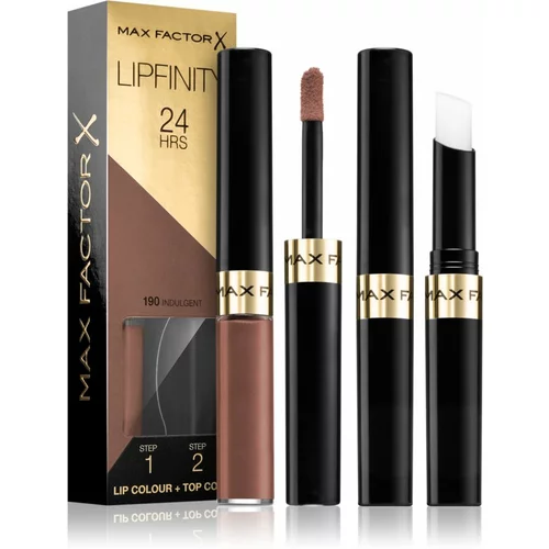 Max Factor lipfinity lip colour tekoča šminka 4,2 g odtenek 190 indulgent za ženske