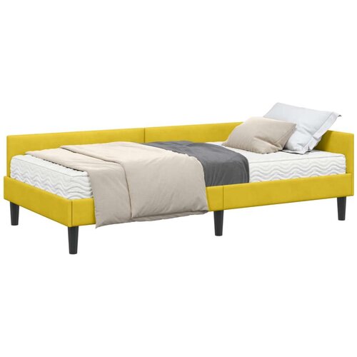  Kutni krevetni okvir s madracem Ostalo 2 pcs Žuta Bar&amp;scaron;un Slike