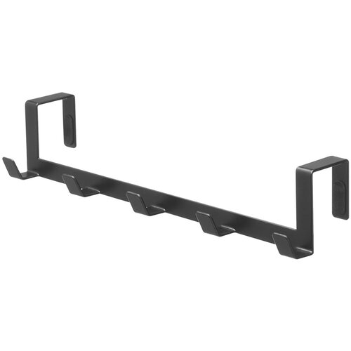 YAMAZAKI Crna metalna vješalica za vrata 30 cm Tower – Cijene