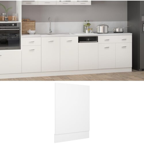 vidaXL Ploča za perilicu posuđa bijela 45 x 3 x 67 cm od iverice Cijene