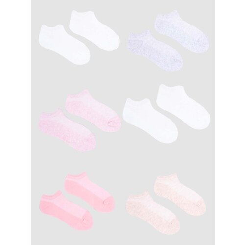 Yoclub kids's girls' ankle thin cotton socks basic plain colours 6-pack SKS-0027G-0000 Cijene
