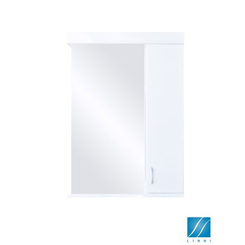 Linne Classic 55 MDF Ogledalo sa ormarićem, Belo Slike