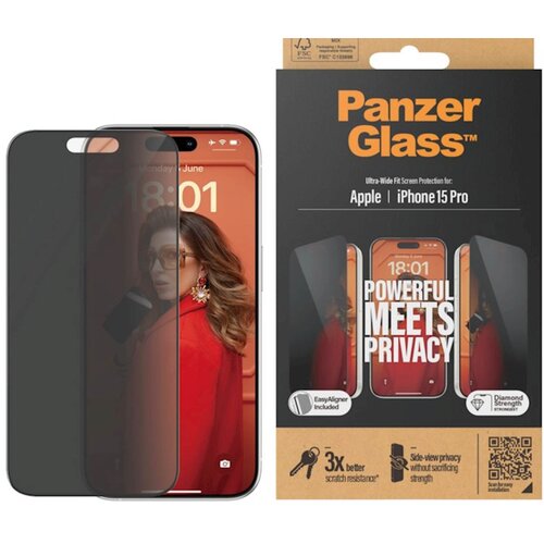  Zaštitno staklo PG iPhone 15 Pro Privacy Cene