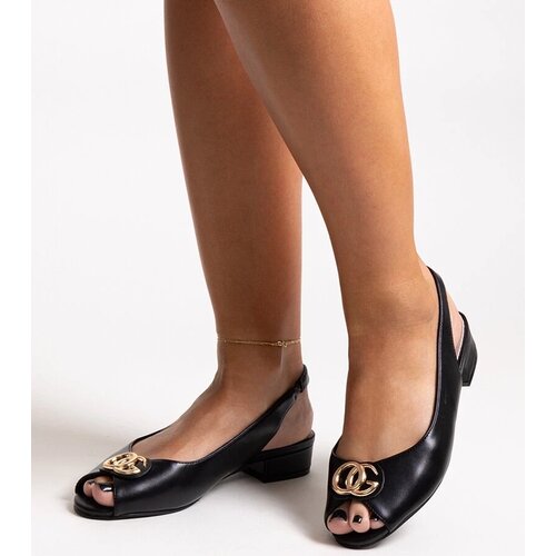 D/CEO Black sandals on a block heel Millo Cene