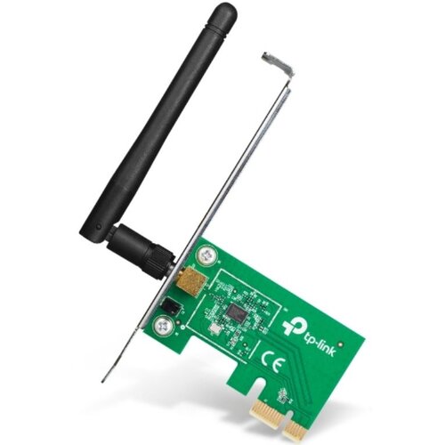 Tp-link NIC TL-WN781ND, PCI Express Adapter, 2,4GHz Wireless N 150Mbps, Detachable Omni Directional Antenna 1 x 2dBi (RP-SMA) Slike