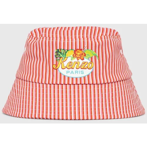 Kenzo Kids Otroški bombažni klobuk bela barva