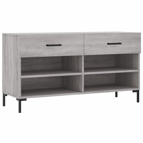 Maison Chic Klop za čevlje - Sedež za čevlje siva sonoma 102x35x55 cm inženirski les, (21778014) Cene