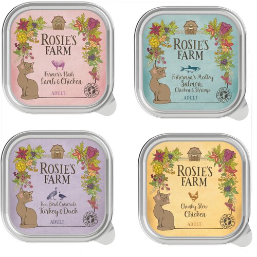  Varčno pakiranje Rosie's Farm Adult 32 x 100 g - Me&scaron;ano pakiranje (4 sorte) Cijene