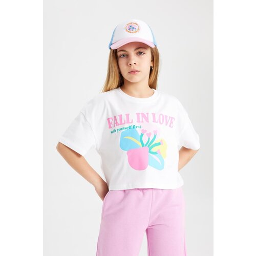 Defacto girl's Printed Short Sleeve T-Shirt Cene