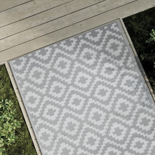 vidaXL Zunanja preproga siva 120x180 cm PP Cene