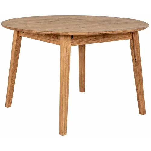 House Nordic Okrugli proširiv blagovaonski stol od punog hrasta ø 118 cm Metz –