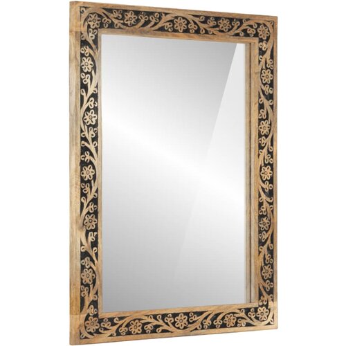 VidaXL Kupaonsko ogledalo 50 x 70 x 2 5 cm masivno drvo manga i staklo Slike