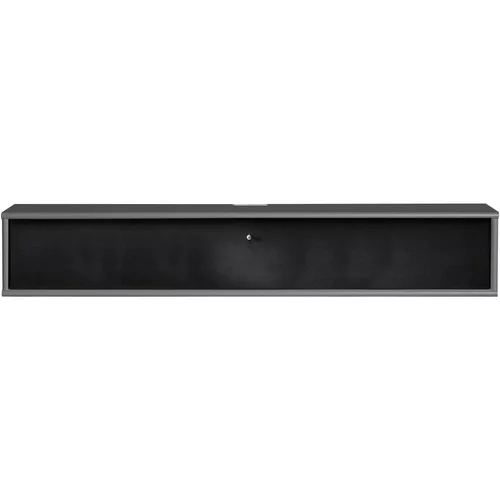Hammel Furniture Črna/antracitno siva TV omarica 133x22 cm Mistral –