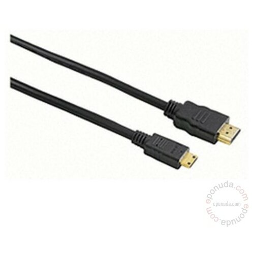 Hama HDMI A - HDMI C konekcioni kabal, 2m, Black 83005 kabal Slike