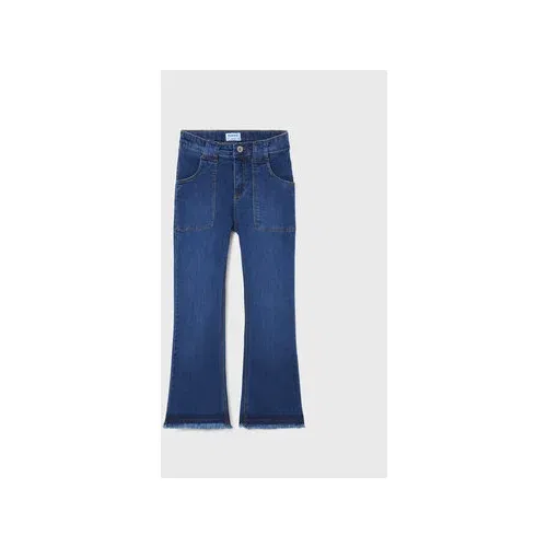 Mayoral Jeans hlače 7591 Mornarsko modra Flared Leg