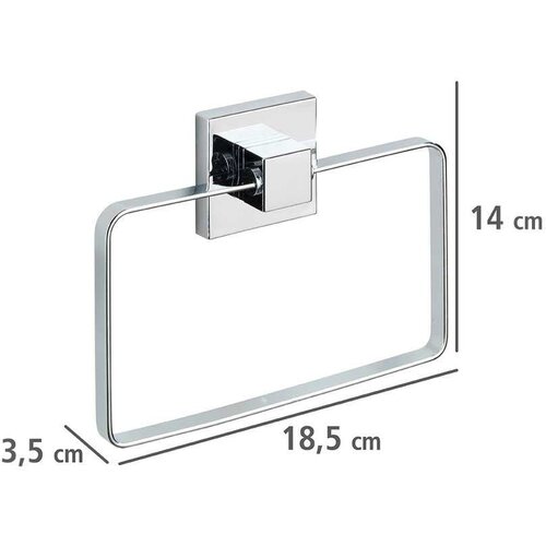 Wenko Plastičan samoljepljiv set pribora za kupaonicu u sjajno srebrnoj boji Quadro &amp;ndash; Slike