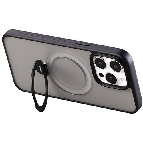 Joyroom Magnetni zaščitni ovitek za telefon z držalom JR-BP004 za iPhone 15 Pro (črn), (21522396) Cene