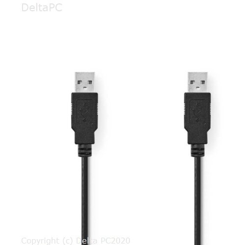Nedis USB 2.0 KABEL A m A m 2m crni Cijene