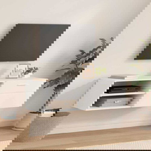 vidaXL TV ormar s ladicama Bijelo 100.5 x 39 x 30 cm Konstruirano drvo Cene