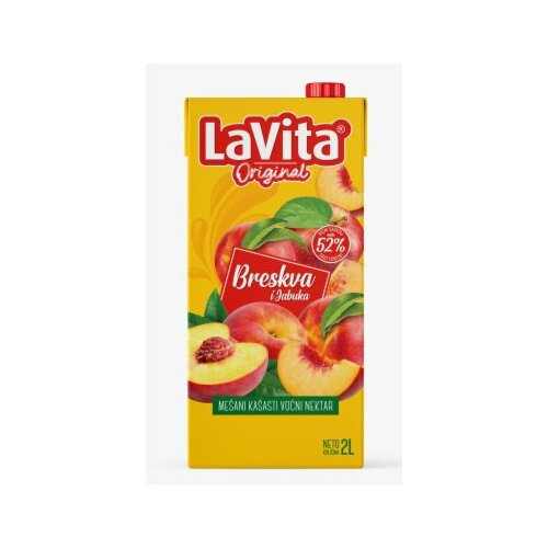 La Vita classic jabuka i breskva sok 2L tetra brik Slike