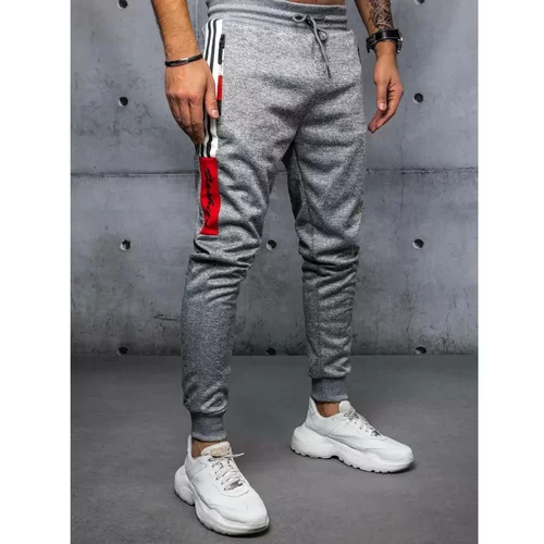 DStreet Men's sweatpants gray UX3894