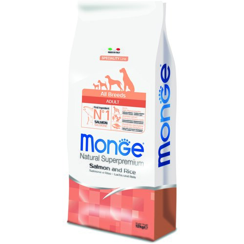 Monge suva hrana za pse all breeds adult monoprotein losos&pirinač 12kg Cene