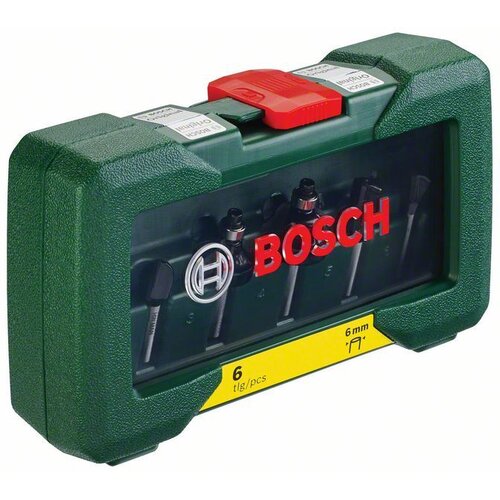Bosch 6-delni set TC glodala, 6 mm prihvat 2607019464 Slike