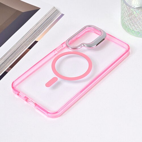  Torbica Magsafe transparent za Samsung S926B Galaxy S24 Plus pink Cene