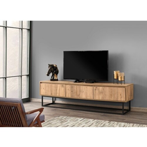 Woody Fashion TV komoda Tilsim 180 Crno-Hrast Cene